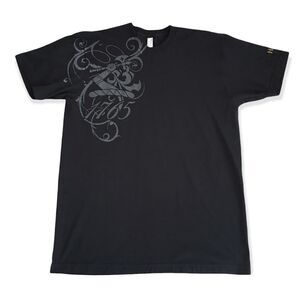🔃American Apparel Men’s Black Graphic Short Sleeve Tee Shirt